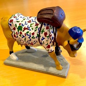Cow Parade Retired "Out of Cow Towner" 2000 Rare